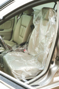 PTO POLY SEAT COVERS 32" x 32" - 500/roll - V6895